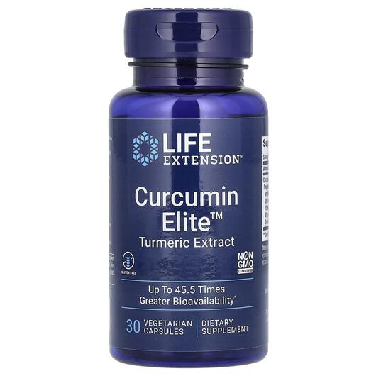 Основне фото товара Curcumin Elite Turmeric Extract, Куркумін елітний, 30 капсул
