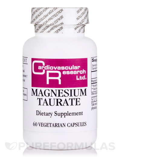 Основне фото товара Ecological Formulas, Magnesium Taurate, Магній Таурат, 60 капсул