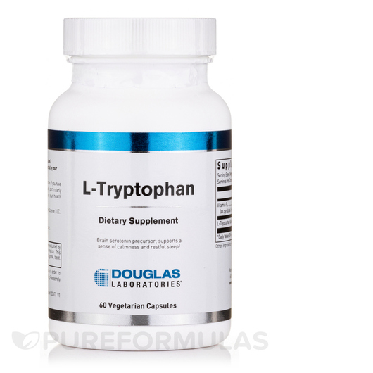 Основне фото товара Douglas Laboratories, L-Tryptophan, L-Триптофан, 60 капсул