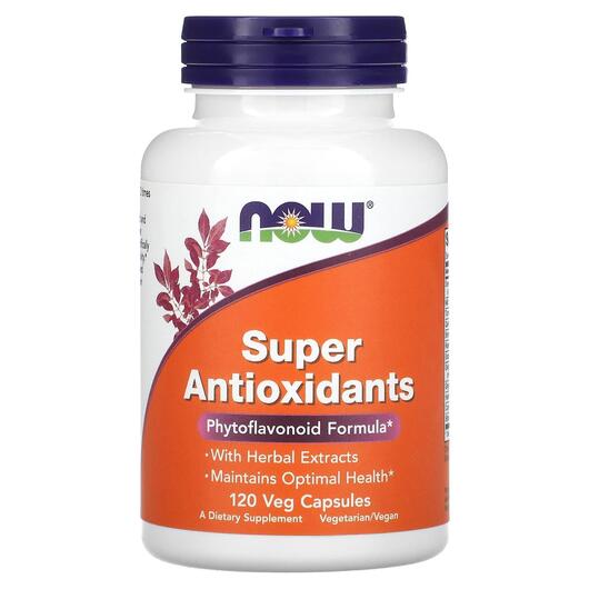 Основне фото товара NOW, Super Antioxidants, Супер Антиоксиданти, 120 капсул