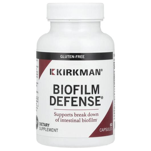 Основне фото товара Kirkman, Biofilm Defense, Ферменти Розчинник біоплівок, 60 капсул
