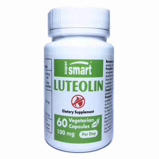 Основне фото товара Supersmart, Luteolin 100 mg, Лютеолін 100 мг, 60 капсул