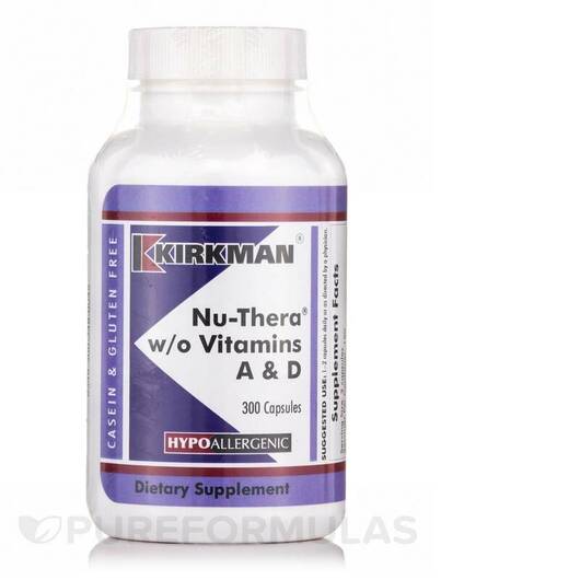 Основне фото товара Nu-Thera w/o Vitamins A & DHypoallergenic, Вітамін А Ретінол,