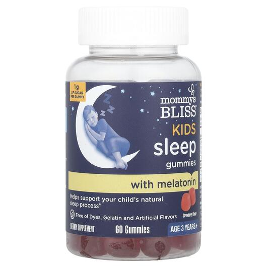 Основне фото товара Kids Sleep Gummies + Melatonin Kids 3 Years, Мелатонін, 60 таблет