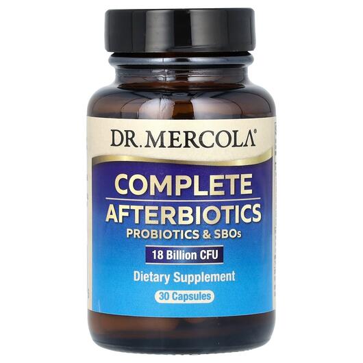 Основне фото товара Complete Afterbiotics 18 Billion CFU, Пробіотики та SBO, 30 капсу