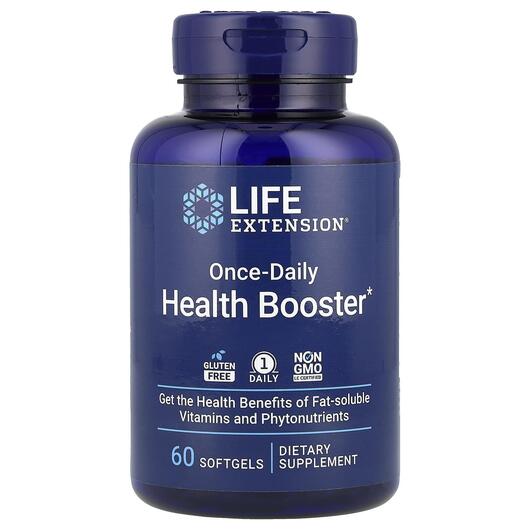 Основне фото товара Life Extension, Health Booster, Підтримка імунітету, 60 капсул
