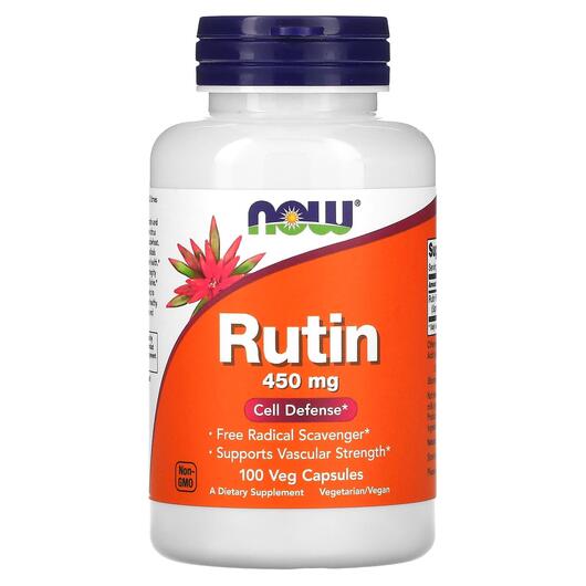 Основне фото товара NOW, Rutin 450 mg, Рутін 450 мг, 100 капсул