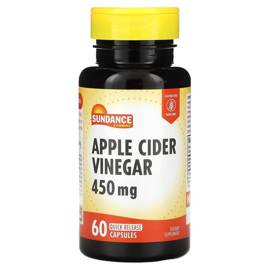 Основне фото товара Apple Cider Vinegar 450 mg, Яблучний оцет, 60 капсул