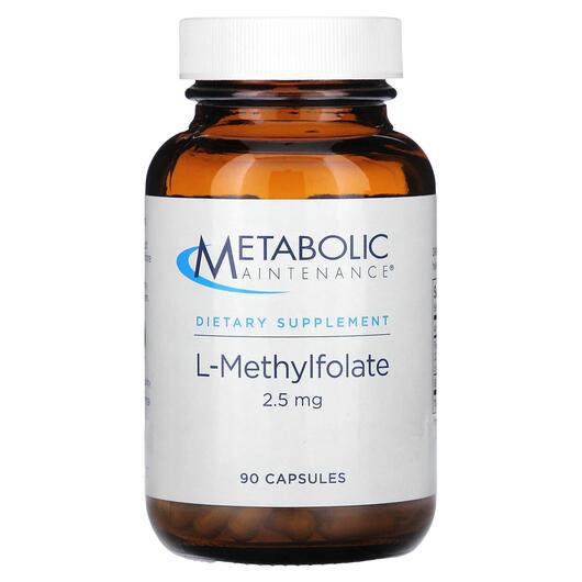 Основне фото товара L-Methylfolate 2.5 mg, Метилфолат, 90 капсул