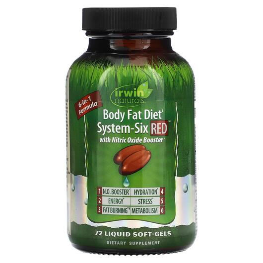 Основне фото товара Body Fat Diet System-Six Red, Жироспалювачі, 72 капсул