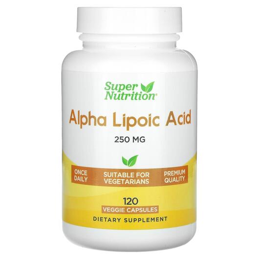 Основне фото товара Alpha Lipoic Acid 250 mg, Альфа-ліпоєва, 120 капсул