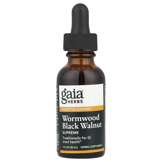 Основне фото товара Gaia Herbs, Wormwood Black Walnut, Полин із Чорним Горіхом, 30 мл