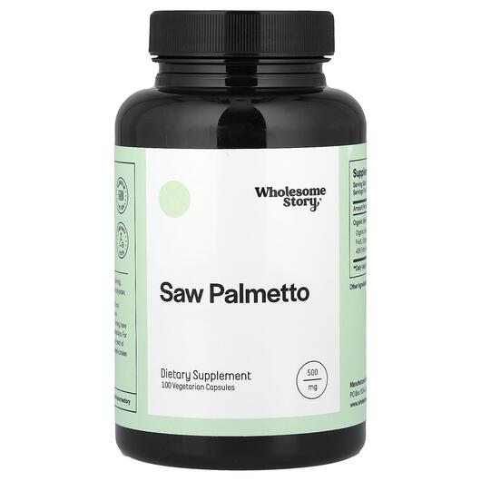 Основне фото товара Wholesome Story, Saw Palmetto 500 mg, Со Пальметто, 100 капсул
