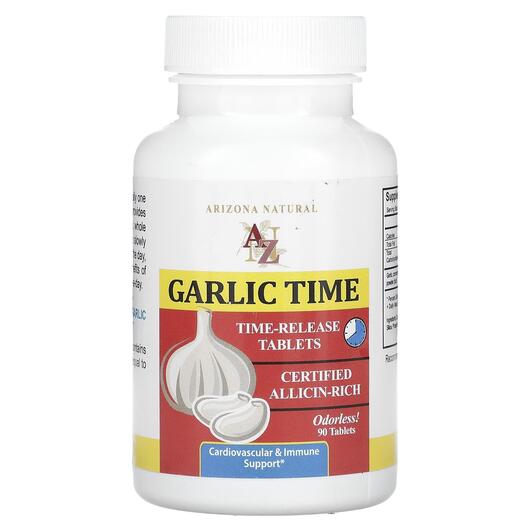 Основне фото товара Arizona Natural, Garlic Time, Екстракт Часнику, 90 таблеток