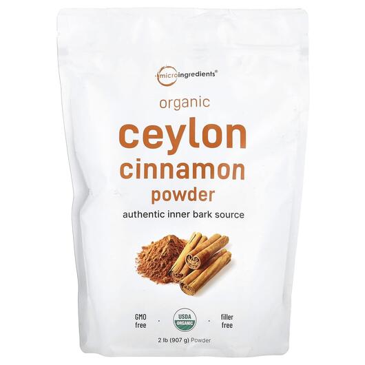 Основне фото товара Organic Ceylon Cinnamon Powder, Екстракт кориці, 907 г