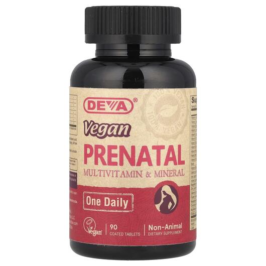 Основне фото товара Deva, Vegan Prenatal Multi, Вітаміни для вагітних, 90 таблеток