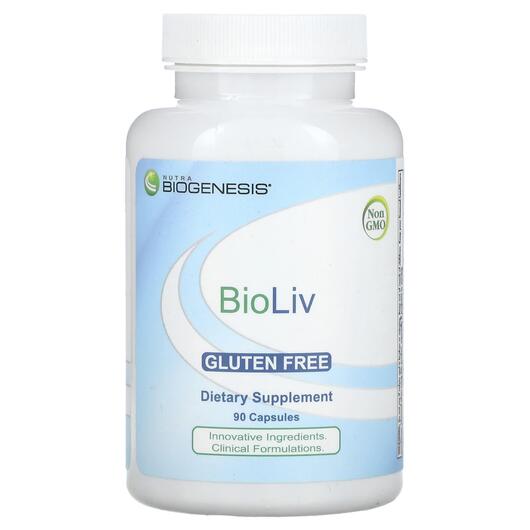 Основне фото товара Nutra BioGenesis, BioLiv, Підтримка печінки, 90 капсул