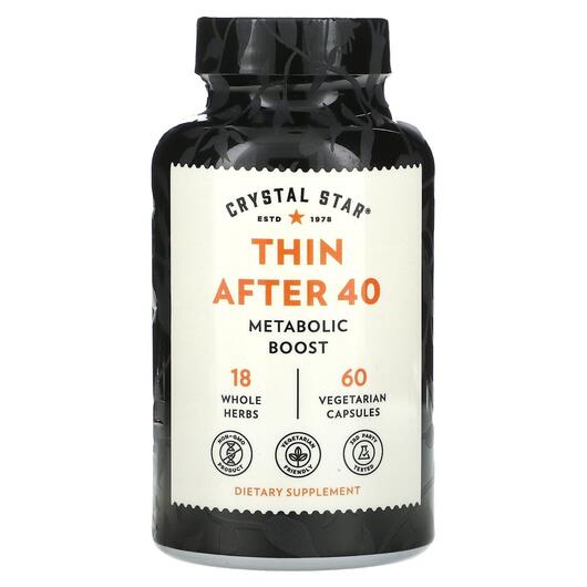 Основне фото товара Crystal Star, Thin After 40, Жироспалювачі, 60 капсул