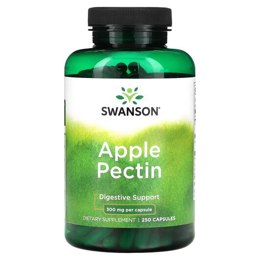 Основне фото товара Swanson, Apple Pectin 300 mg, Пребіотики, 250 капсул
