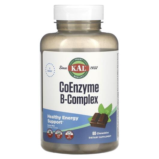 Основне фото товара KAL, Coenzyme B-Complex Chewables, B-комплекс, 60 таблеток