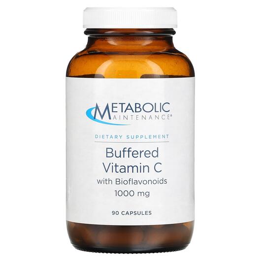 Основне фото товара Metabolic Maintenance, Buffered Vitamin C, Вітамін C, 90 капсул