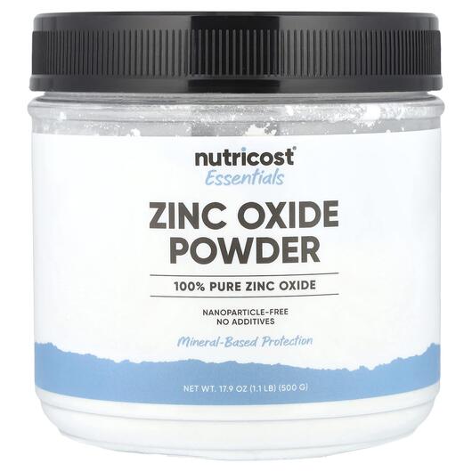 Основне фото товара Nutricost, Essential Zinc Oxide Powder, Цинк, 500 г