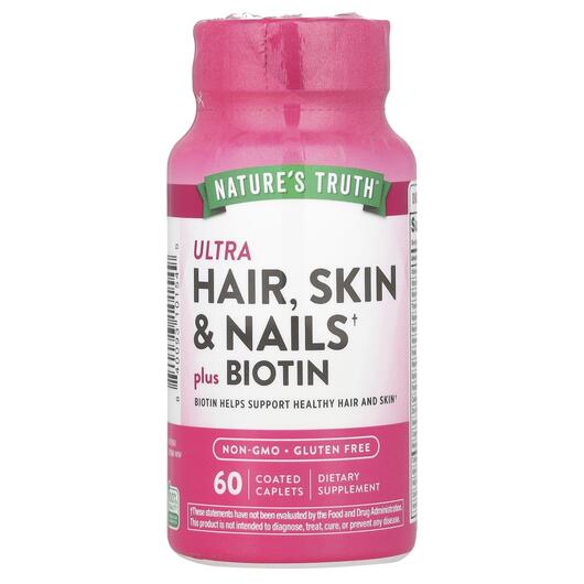 Основне фото товара Ultra Hair Skin & Nails, Вітаміни для волосся, 60 капсул