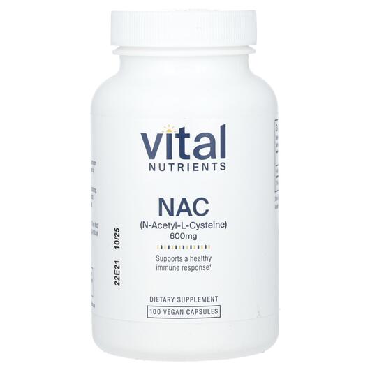 Основне фото товара NAC 600 mg, NAC N-ацетилцистеїн 600 мг, 100 капсул
