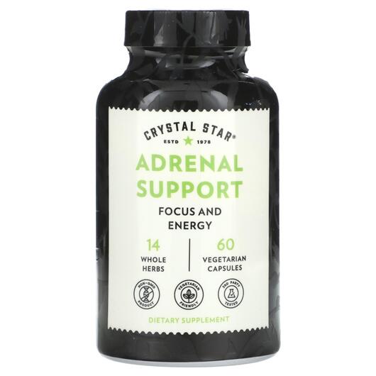Основне фото товара Crystal Star, Adrenal Support, Підтримка наднирників, 60 капсул