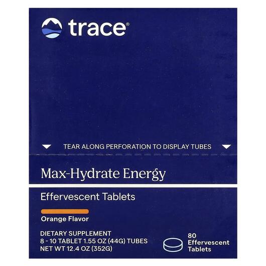 Основне фото товара TM Sport Max-Hydrate Energy Effervescent, Електроліти, 10 Tablets