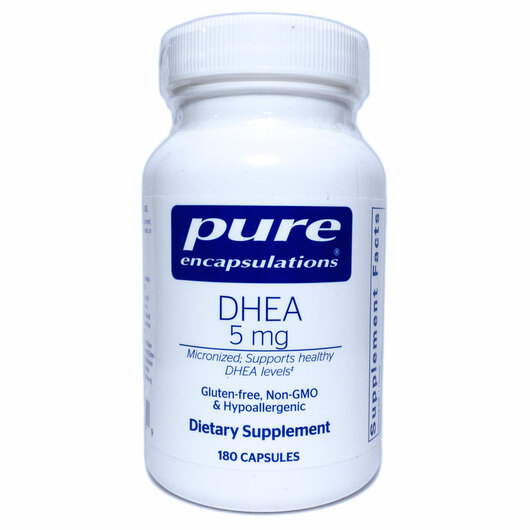 Основне фото товара DHEA Dehydroepiandrosterone 5 mg, Дегідроепіандростерон, 180 капс
