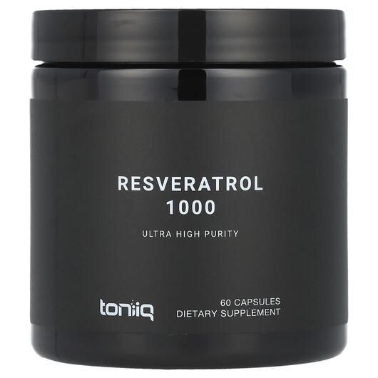 Основне фото товара Toniiq, Resveratrol 1000, Ресвератрол, 60 капсул
