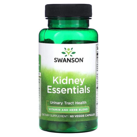 Основне фото товара Swanson, Kidney Essentials, Підтримка нирок, 60 капсул