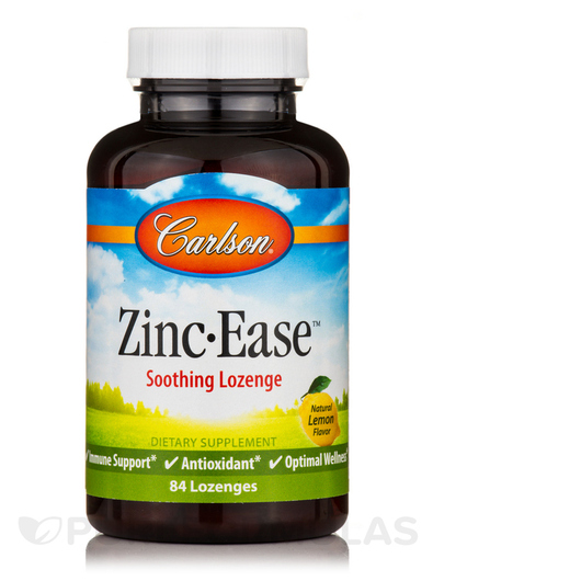 Основне фото товара Zinc-Ease Natural Lemon Flavor, Цитрат Цинку, 84 таблеток