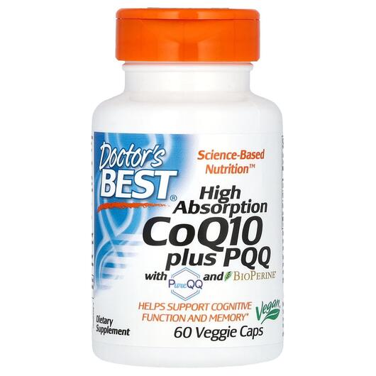 Основне фото товара CoQ10 Plus PQQ, Коензим CoQ10 100 мг c PQQ, 60 капсул