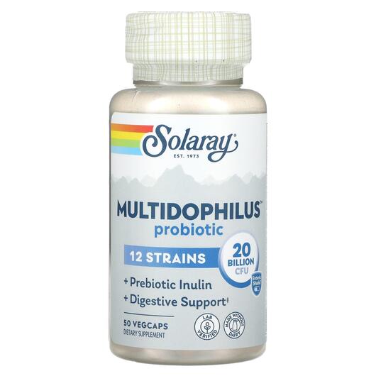 Основне фото товара Multidophilus Probiotic 20 Billion CFU, Мультивітаміни, 50 капсул