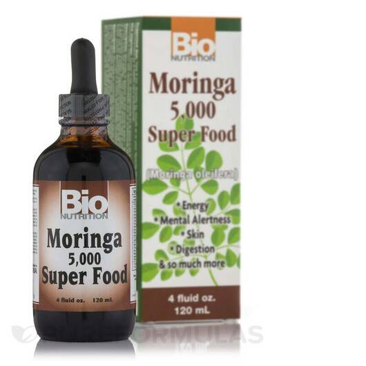 Основне фото товара Bio Nutrition, Moringa 5000 Super Food Liquid, Моринга, 120 мл