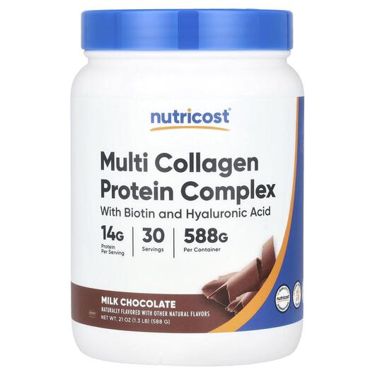 Основне фото товара Multi Collagen Protein Complex Milk Chocolate, Колаген, 588 г
