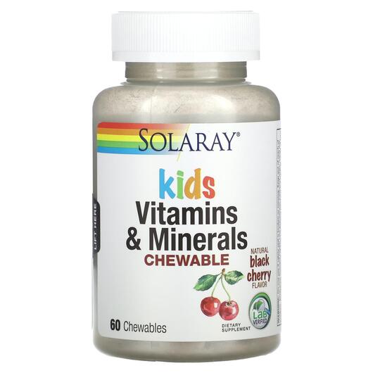 Основне фото товара Kids Vitamins & Minerals Chewable Natural, Мультивітаміни, 60