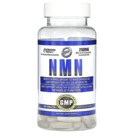 Основне фото товара NMN 250 mg, Нікотинамід мононуклеотид, 60 таблеток
