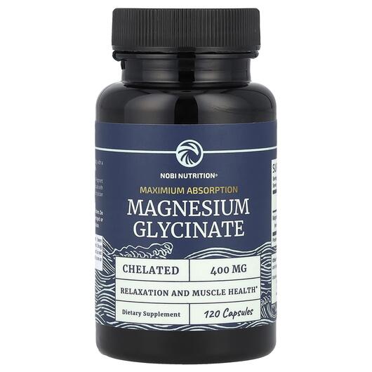 Основне фото товара Magnesium Glycinate Maximum Absorption, Гліцинат магнію, 120 капс