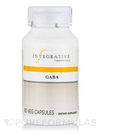 Основне фото товара Integrative Therapeutics, GABA, ГАМК, 60 капсул