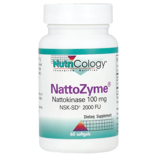 Основне фото товара Nutricology, NattoZyme 100 mg 60, Ферменти, 60 капсул