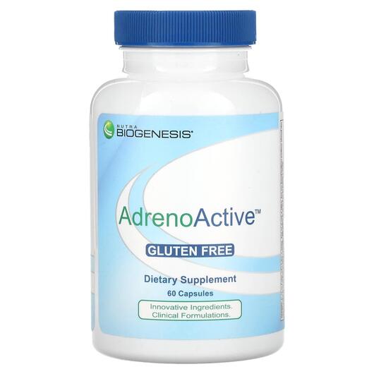 Основне фото товара Nutra BioGenesis, AdrenoActive, Підтримка наднирників, 60 капсул