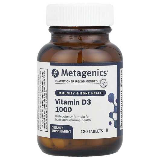 Основне фото товара Vitamin D3 1000, Вітамін D3 Холекальциферол, 120 таблеток