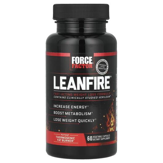 Основне фото товара Force Factor, LeanFire, Контроль ваги, 60 капсул