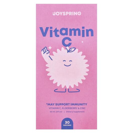 Основное фото товара Joy Spring, Витамин C, Vitamin C + Zinc, 60 мл