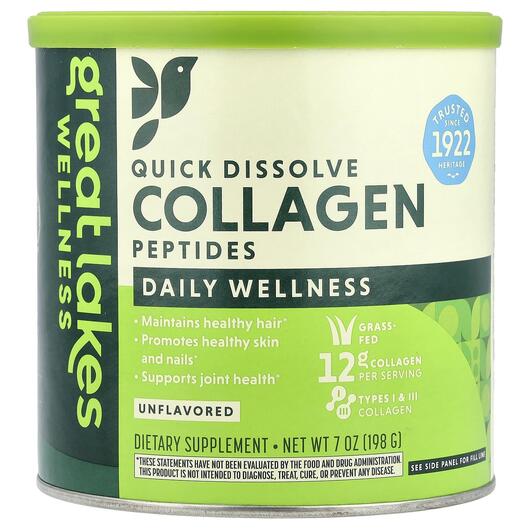 Основне фото товара Quick Dissolve Collagen Peptides Daily Wellness Unflavored, Колаг