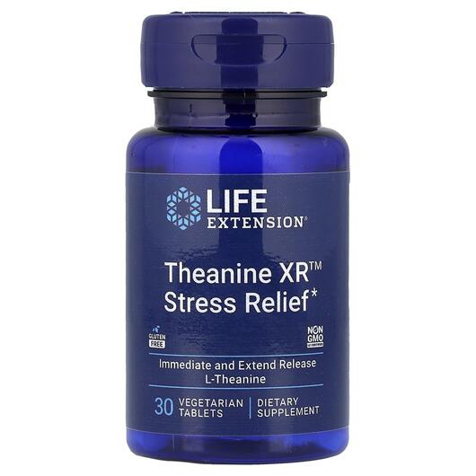 Основне фото товара Theanine XR Stress Relief, L-Теанін 400 мг, 30 капсул