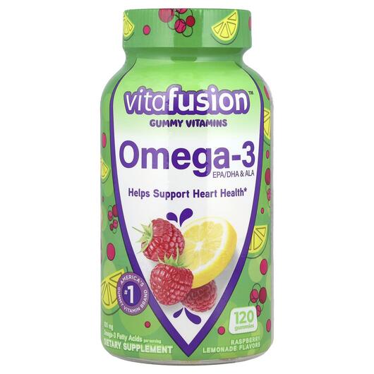 Основне фото товара VitaFusion, Omega-3 Gummies, Омега-3, 120 цукерок